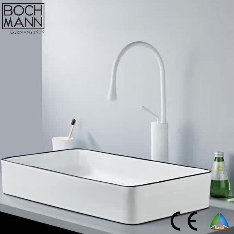 Hot Simple European Water Drop Shape Brass Basin Water Faucet for Hotel Apartment Villa