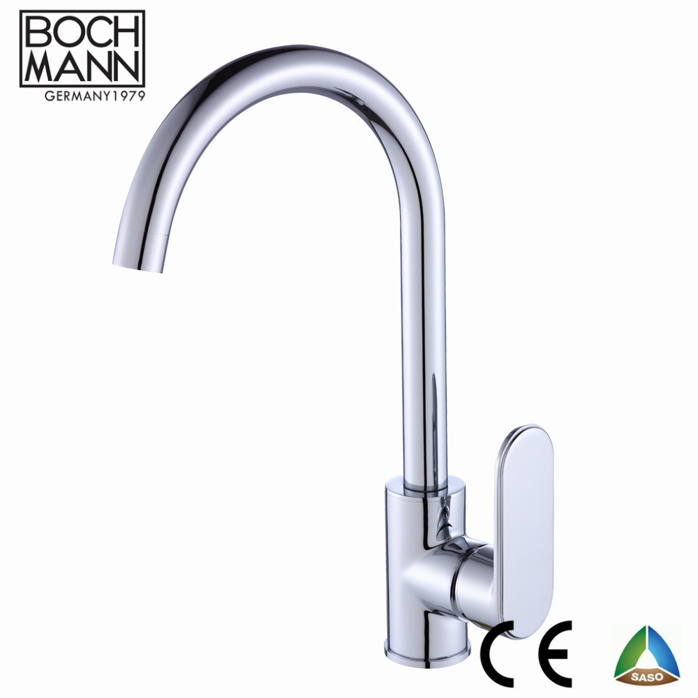 Ultra Thin Round Shape Slim Long Basin Faucet