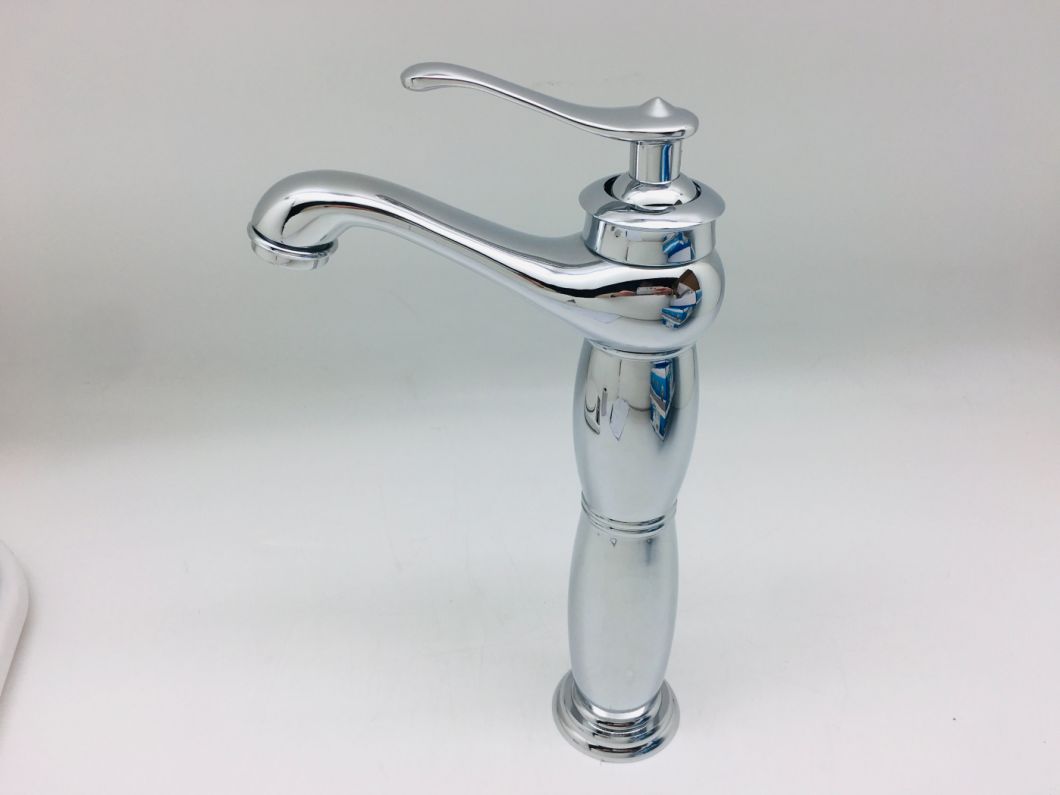 High Golden Color Zinc Sanitary Basin Water Faucet for Middle East Market