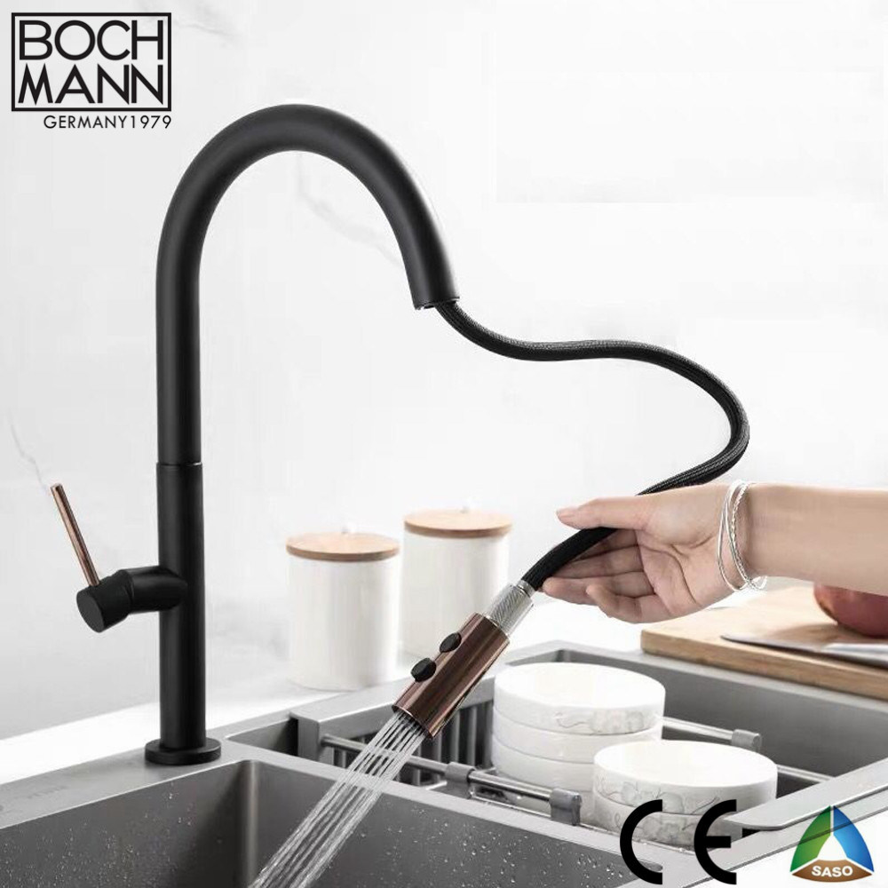 New Design High Quality Popular Brass Kitchen Faucet with Pull out Function