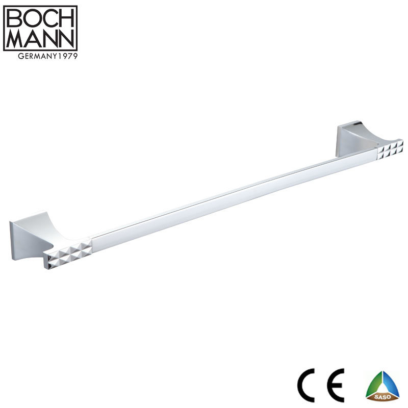 Morden Design Sanitary Ware Metal Chrome Plated Single Towel Bar