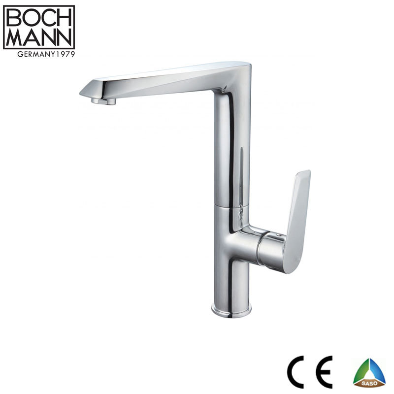 Chinese Sanitary Ware Factory Medium Size Long Spout Brass Body Lavatory Water Faucet