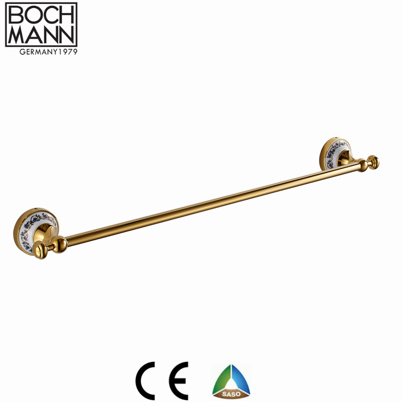 High Quality Traditional Rose Golden Color Brass Bathroom Towel Ring