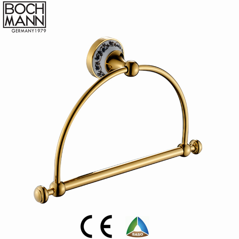 Sanitary Ware Brass Golden Color Robe Hook