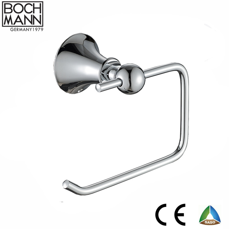 Chrome Color Towel Ring and Zinc Round Bathroom Accessories