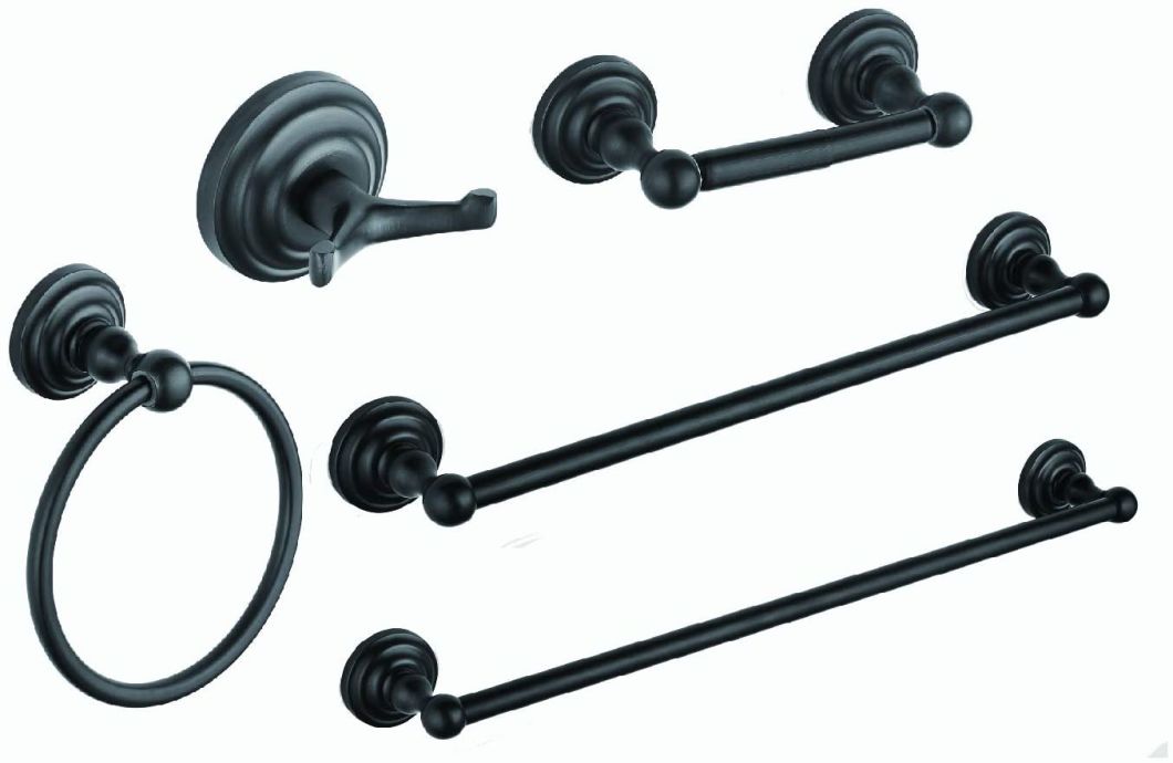 Metal Single Towel Bar Bathroom Accessories 5 PCS Set