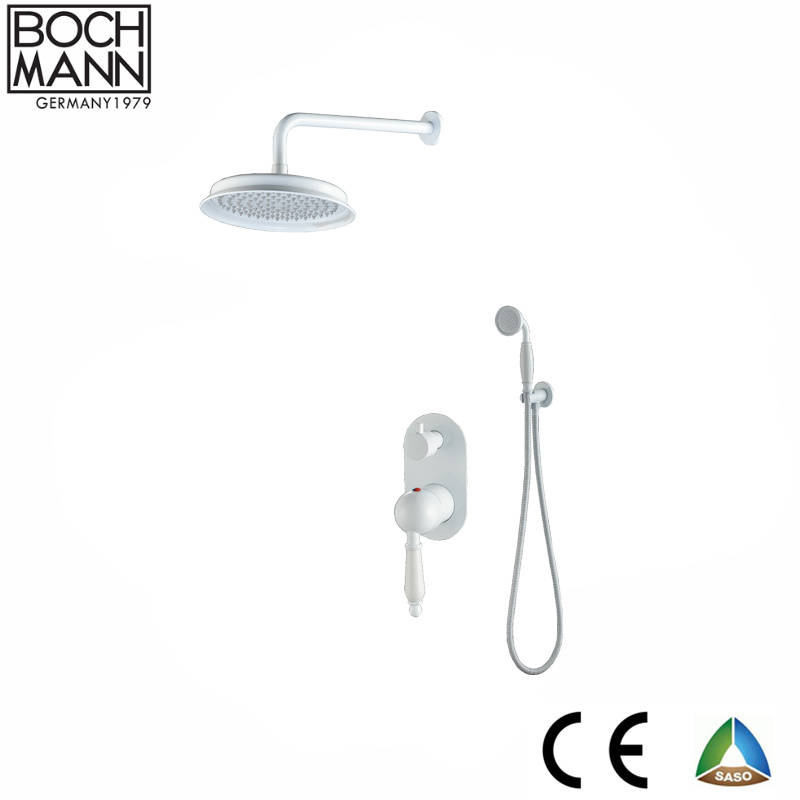 White Color Shower Set and Bathroom Shower Mixer