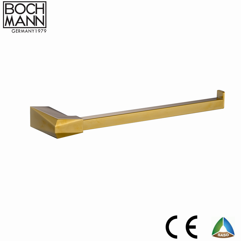 Morden Contemporary Golden Color Single Towel Bar for Bathroom