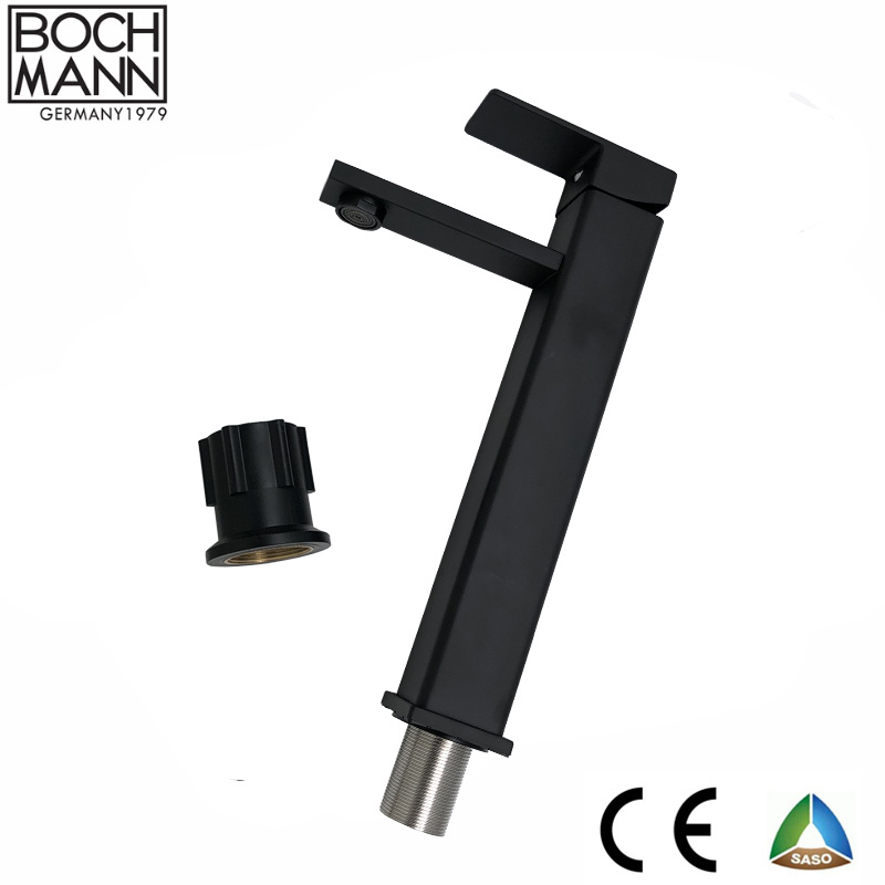 Popular Black Mounted Bathroom Wash Basin Faucet and 304 Stainless Steel Water Tap