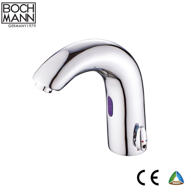 Automatical Inductive Sensor Faucet with Handle for Hot and Cold Water