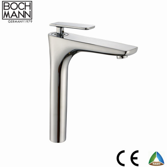 Morden Style Big Size Deck Mounted Single Hole Single Handle Bathroom Faucet