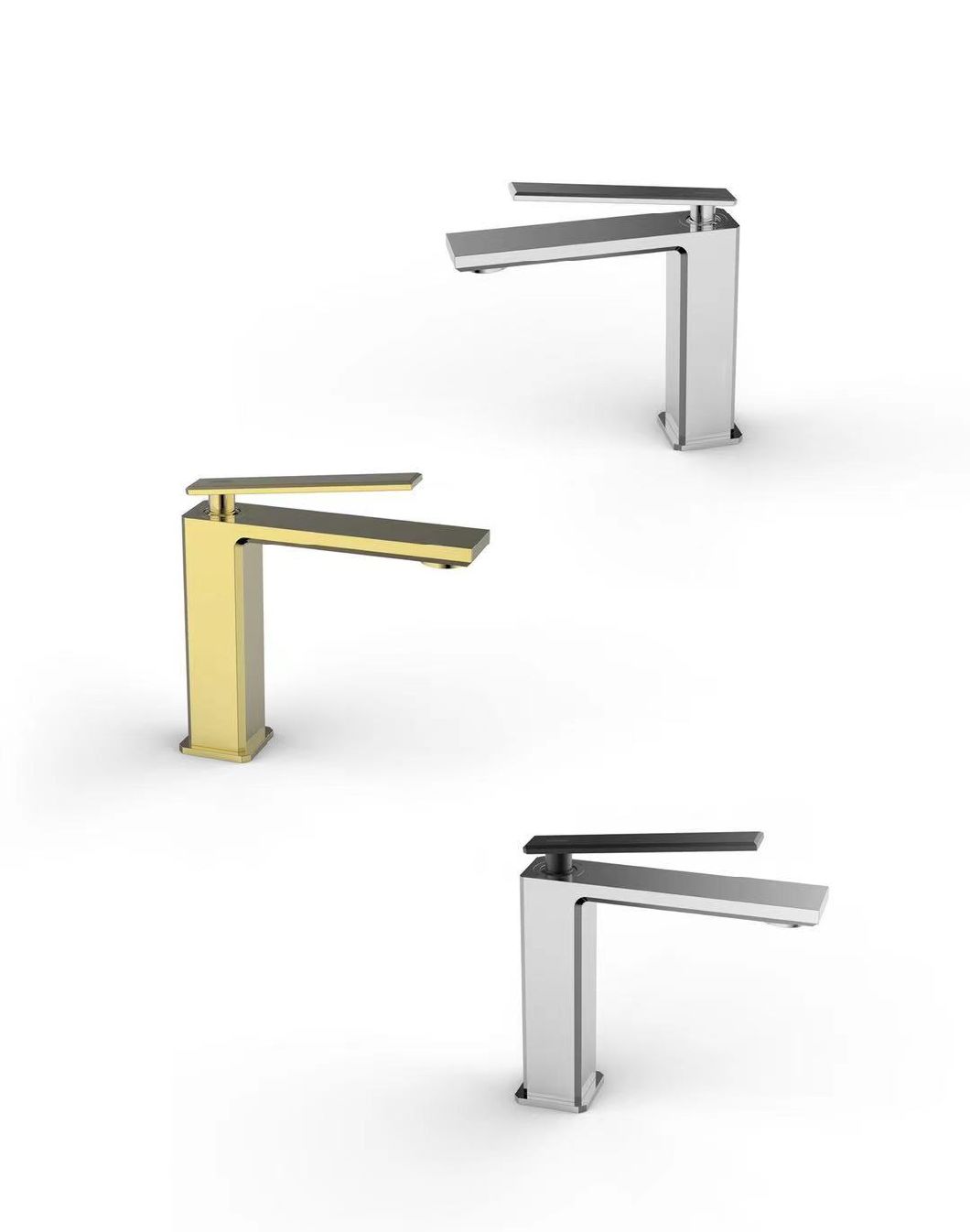 Simple Morden Brass Body High Basin Hot and Cold Water Taps