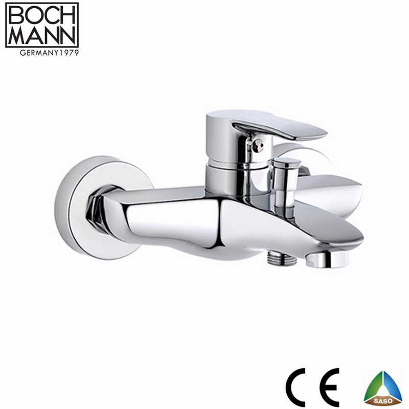 Low Lead Brass Body Simple Design Chrome Plated Kitchen Sink Faucet