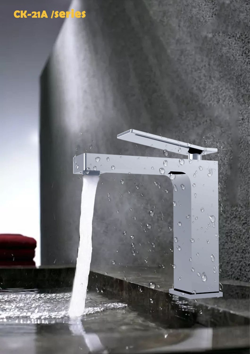 2021 Year New Design Brass Body Square Shape Short Basin Water Faucet for Europe