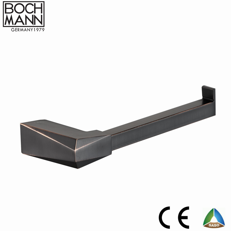 Wall Mounted Diamond Cutting Design Metal Single Towel Bar for Sanitary Ware