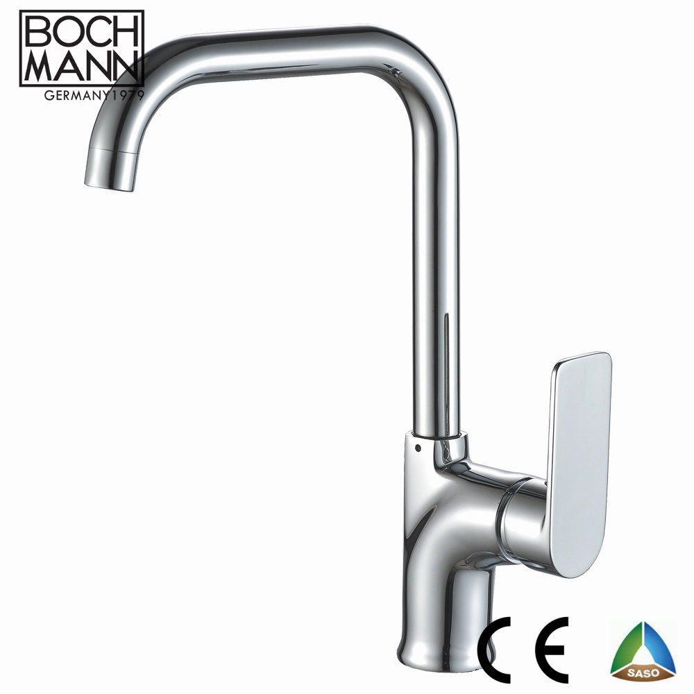 Brass Body Chrome Basin Shower Sink Water Taps with Hollow Handle