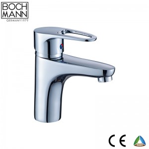 Matt Black color  single lever Brass Basin Mixer